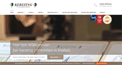 Desktop Screenshot of kersting-immobilien.de